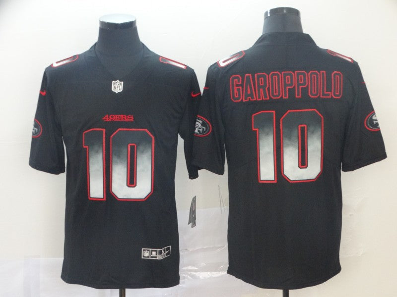 Men's San Francisco 49ers #10 Jimmy Garoppolo Black Game Jersey1