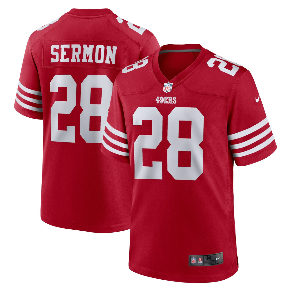 Trey Sermon San Francisco 49ers Nike   Game Jersey - Scarlet