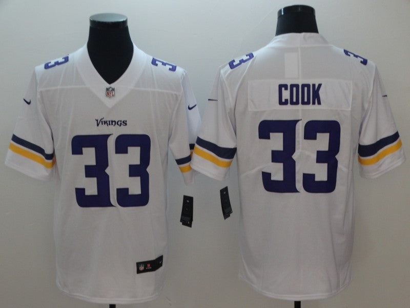 Men's Minnesota Vikings #33 Dalvin Cook Jersey1 White