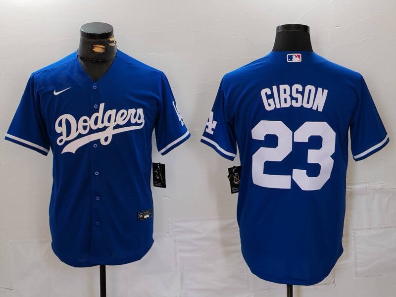 Men's Los Angeles Dodgers Kirk Gibson #23 Royal Replica Player Jersey1