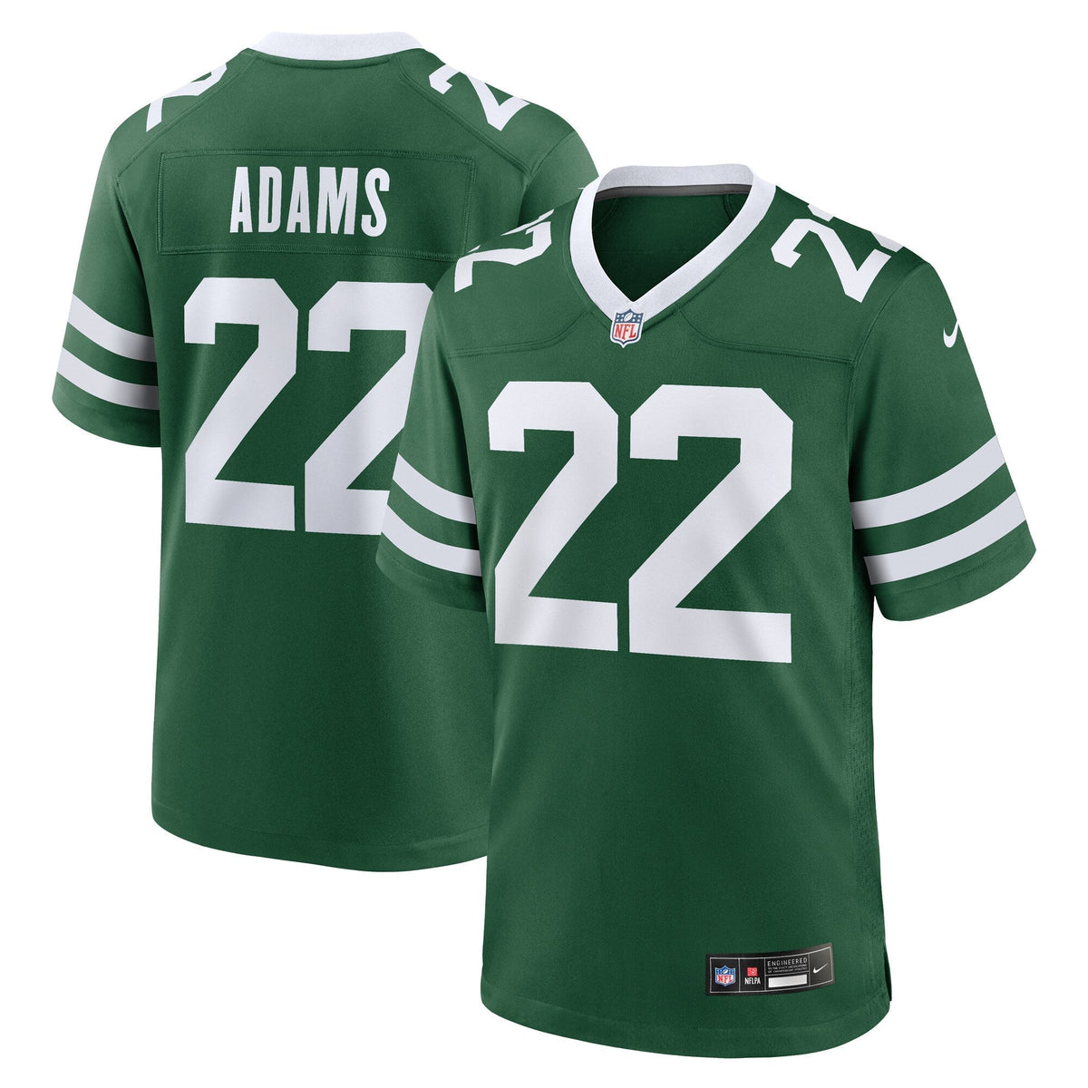 Tony Adams New York Jets Nike Team Game Jersey - Legacy Green