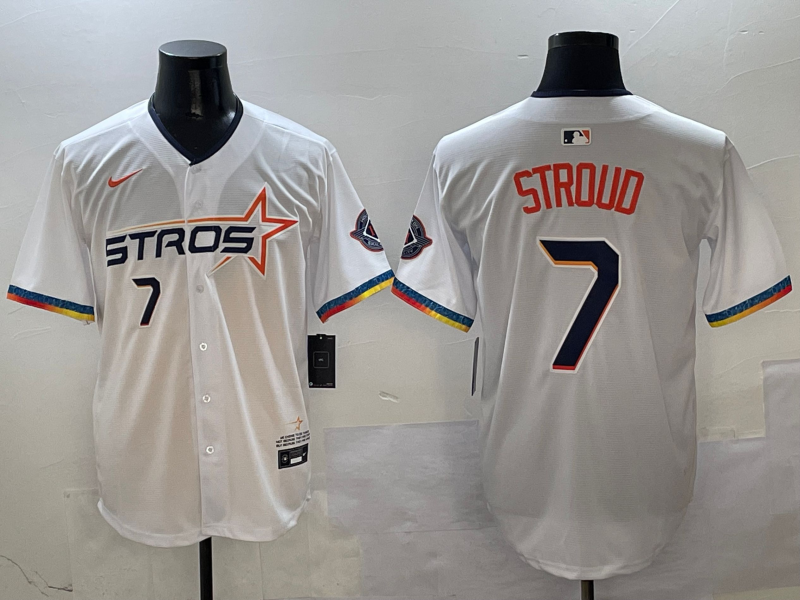 Men's Houston Astros C.J. Stroud #7 White 2025 City Connect Limited Player Jersey1