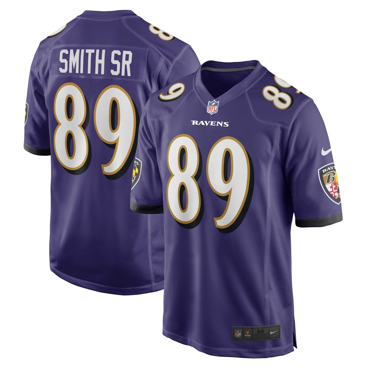 Steve Smith Sr. Baltimore Ravens Nike Retired   Game Jersey - Purple