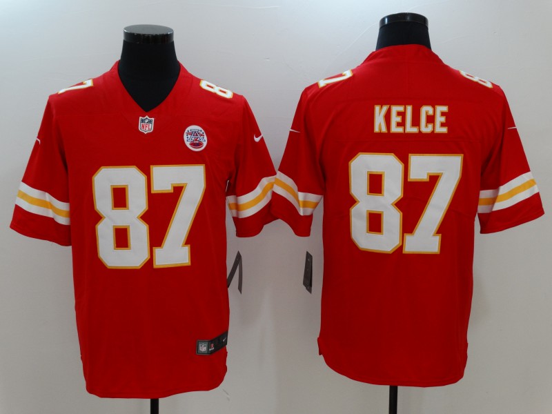 Men's Kansas City Chiefs Travis Kelce Red Player Jersey1