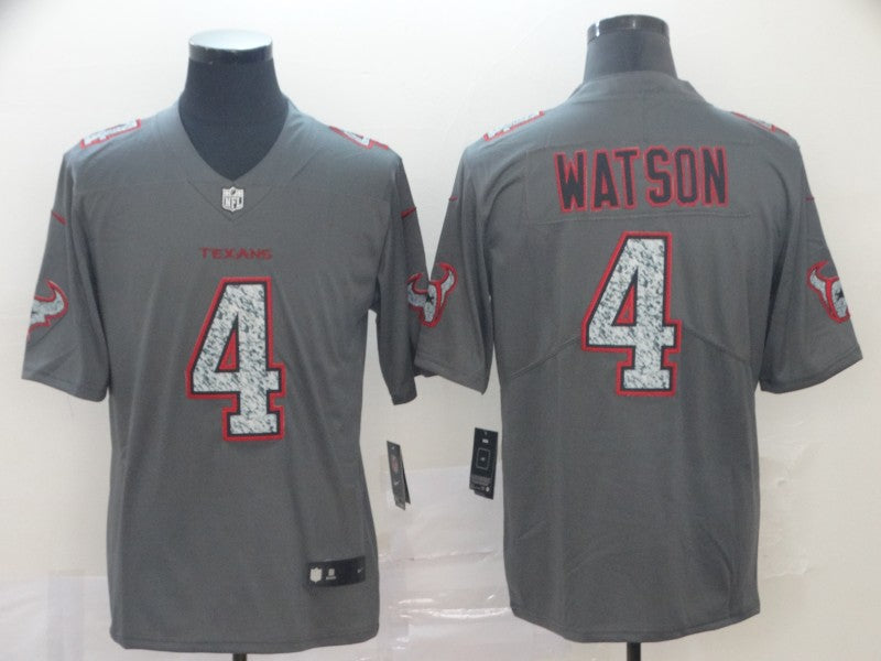 Men's Houston Texans Deshaun Watson #4 Gray Game Player Jersey1