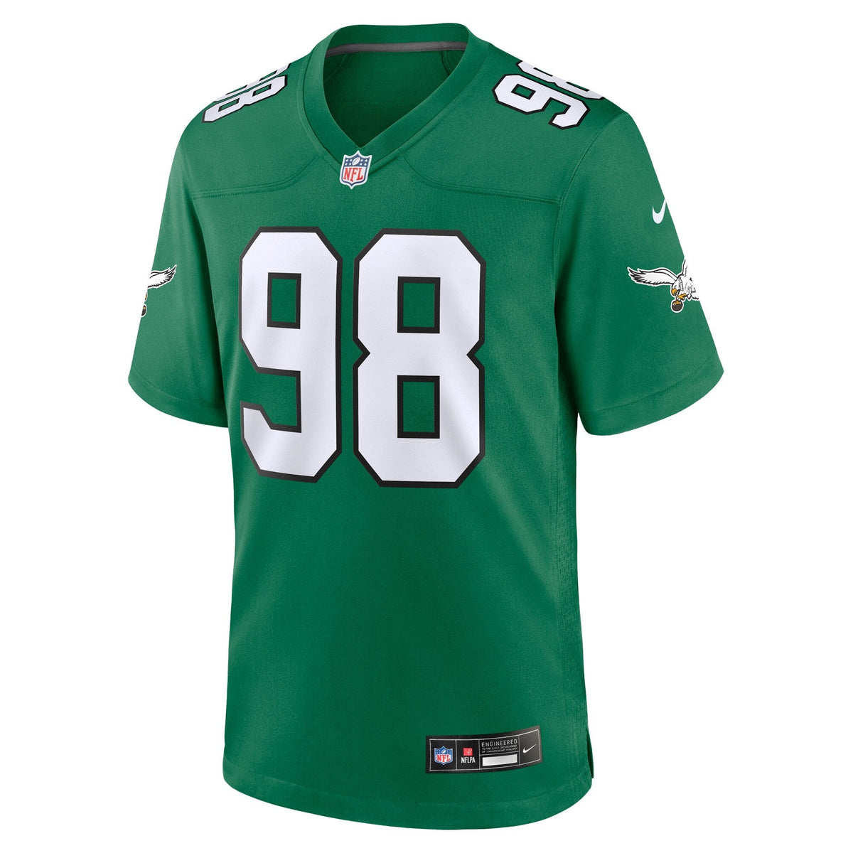 Jalen Carter Philadelphia Eagles Nike Alternate Game Jersey - Kelly Green