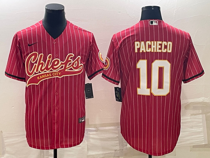 Men's Kansas City Chiefs Isiah Pacheco #10 Red Player Jersey1 Joint Edition