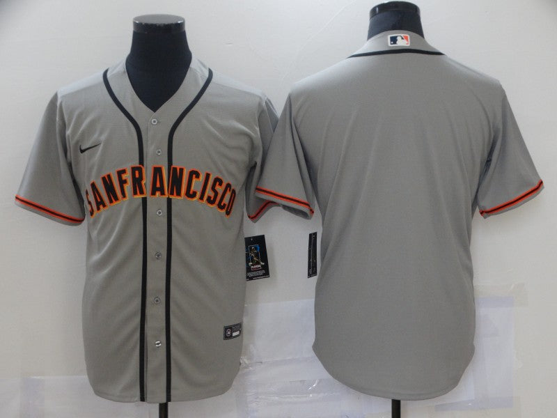 Men's San Francisco Giants Gray Replica Blank Jersey1
