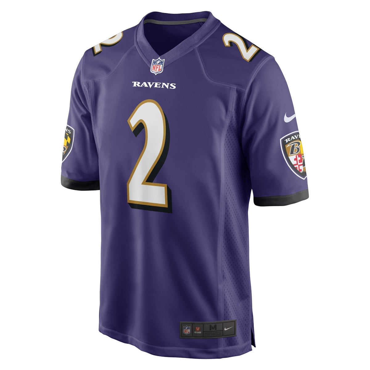 Nate Wiggins Baltimore Ravens Nike 2024 NFL Draft First Round Pick   Game Jersey - Purple