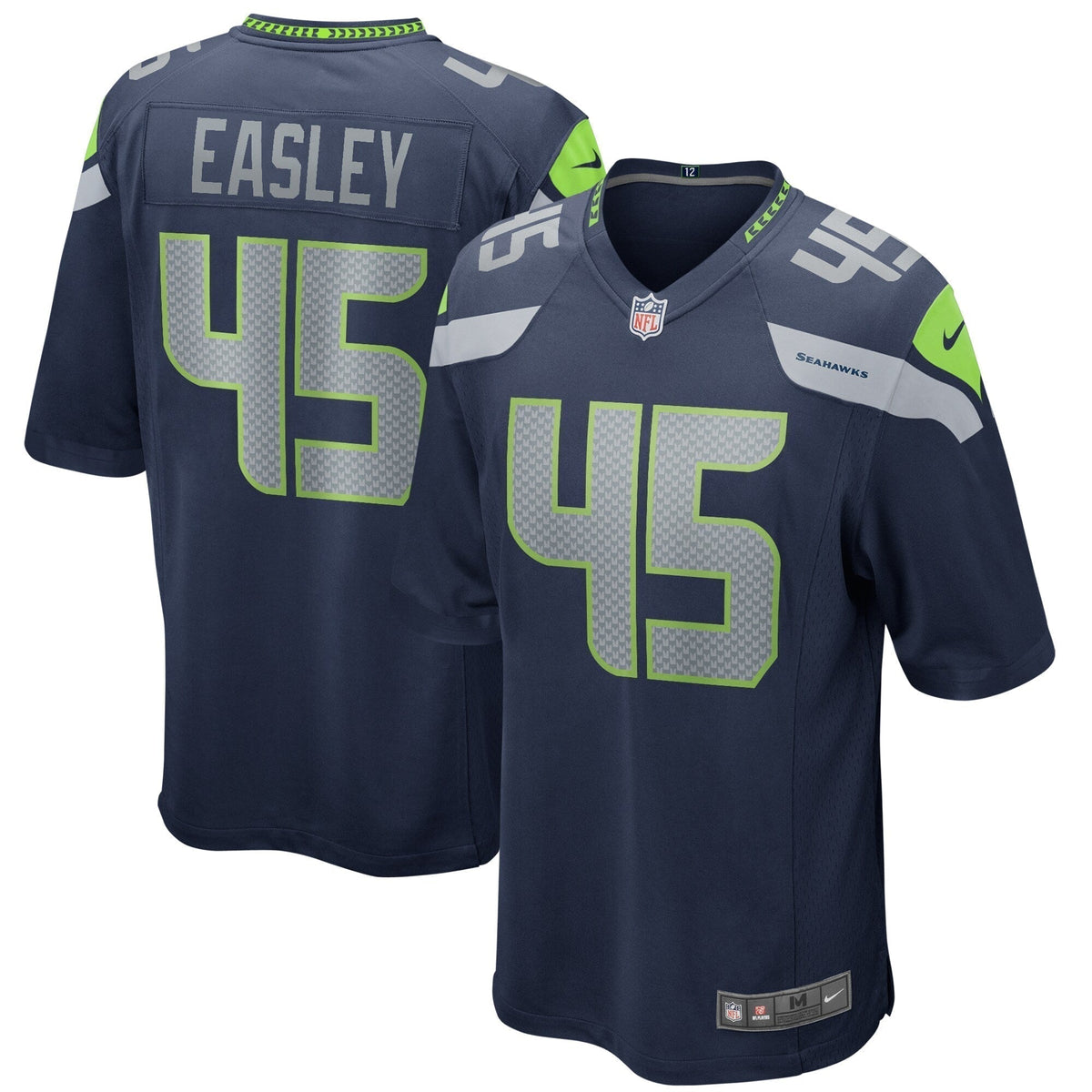 Kenny Easley Seattle Seahawks Nike Game Retired   Jersey - College Navy