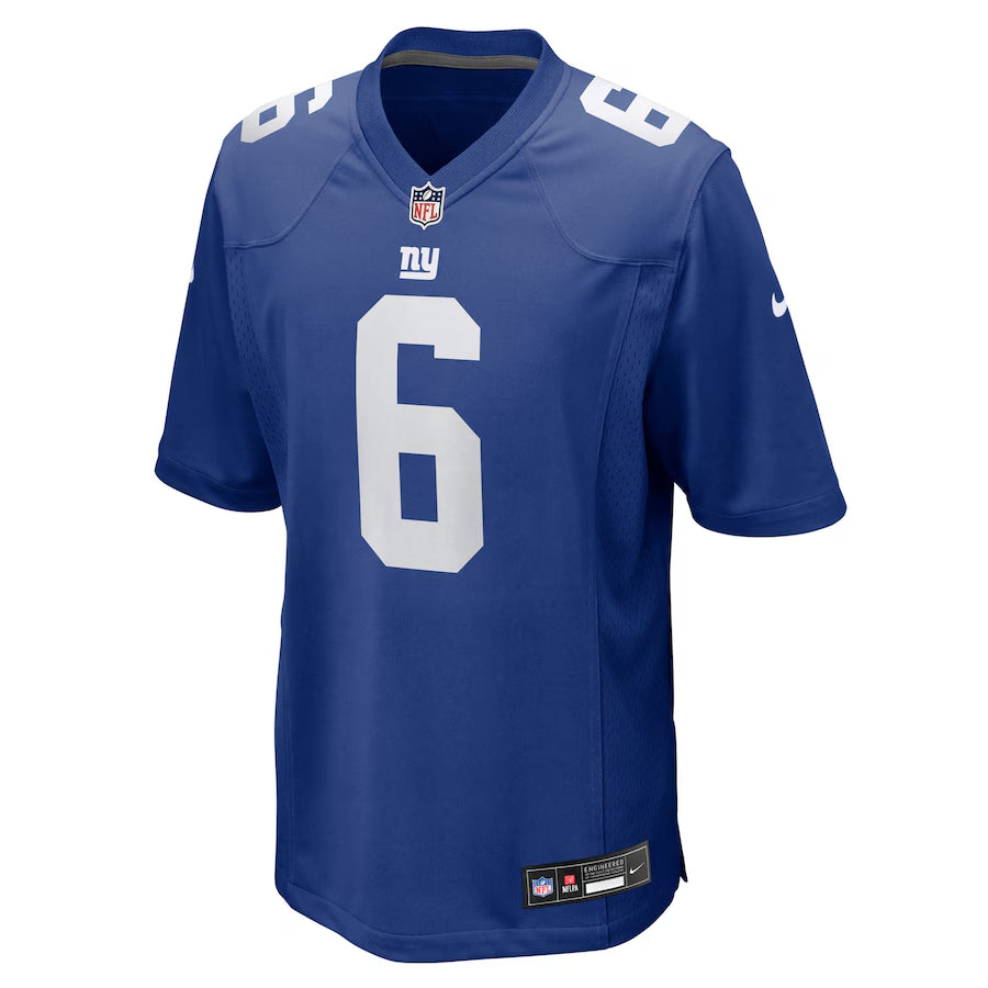 New York Giants Jaxson Dart Nike Royal 2025 NFL Draft First Round Pick Game Jersey