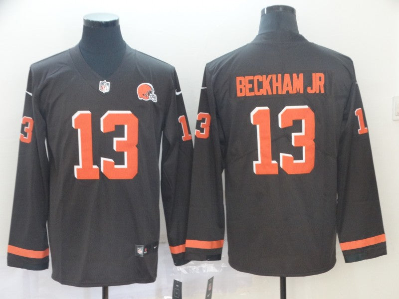 Men's Cleveland Browns Odell Beckham Jr. Brown Alternate Game Jersey1