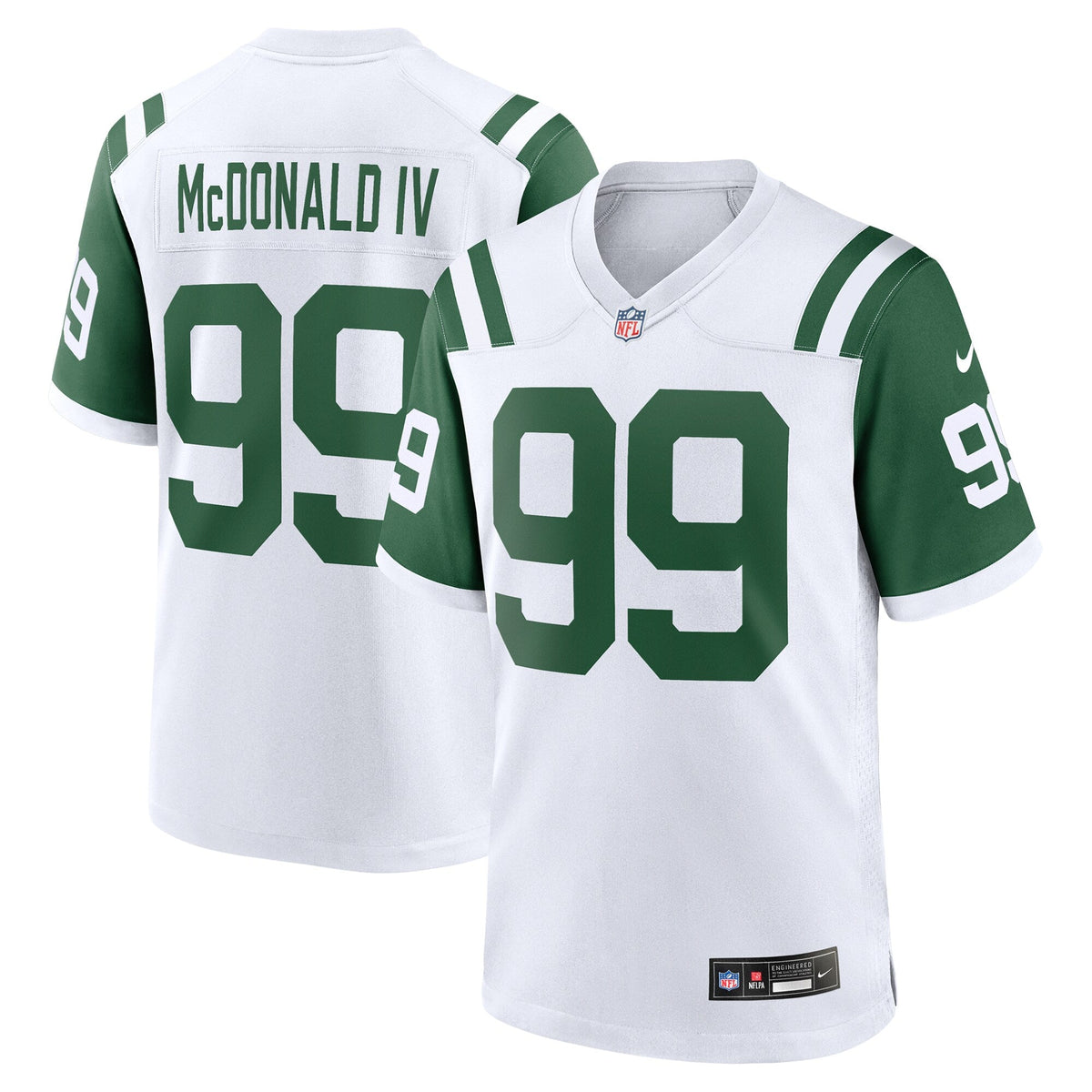 Will McDonald IV New York Jets Nike Classic Alternate Game Jersey - White