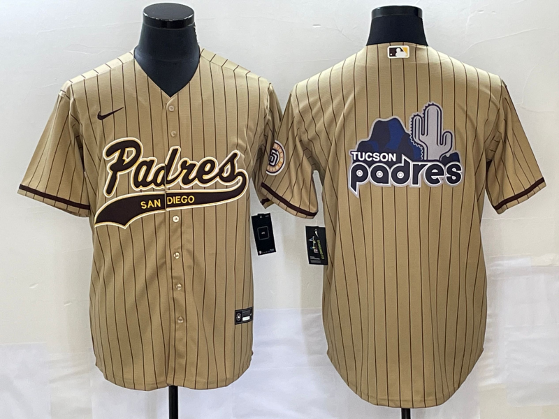 Men's San Diego Padres Tan Replica Team Jersey1 Joint Edition