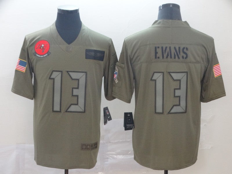 Men's Tampa Bay Buccaneers Mike Evans #13 Brown Game Jersey1