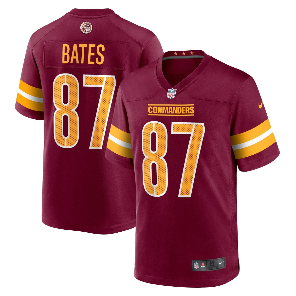 John Bates Washington Commanders Nike  Game Jersey -  Burgundy