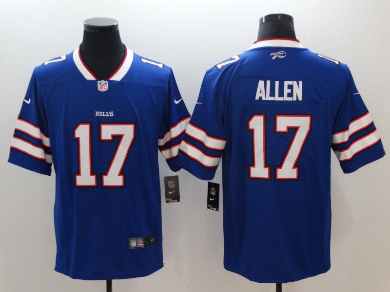 Men's Buffalo Bills Josh Allen #17 Blue Team Game Player Jersey1