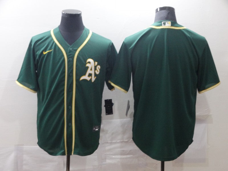 Men's Oakland Athletics Kelly Green Replica Blank Jersey1