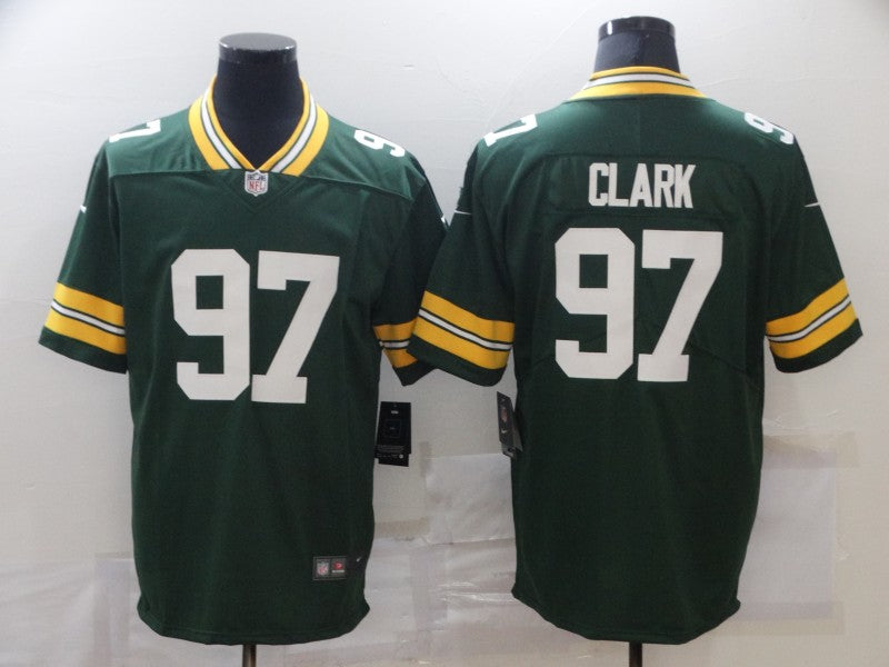 Men's Green Bay Packers Kenny Clark #97 Green Game Jersey1