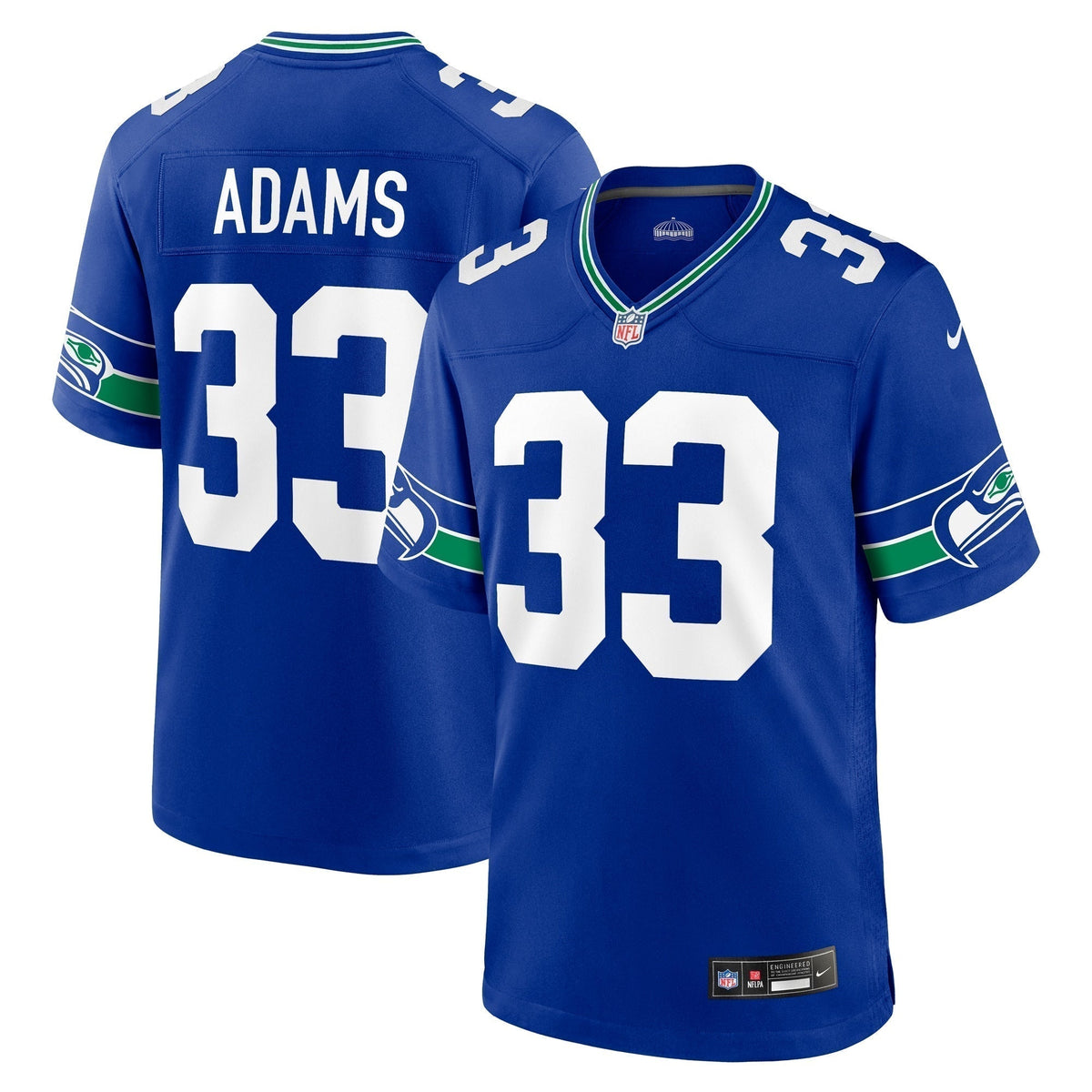 Jamal Adams Seattle Seahawks Nike Throwback   Game Jersey - Royal