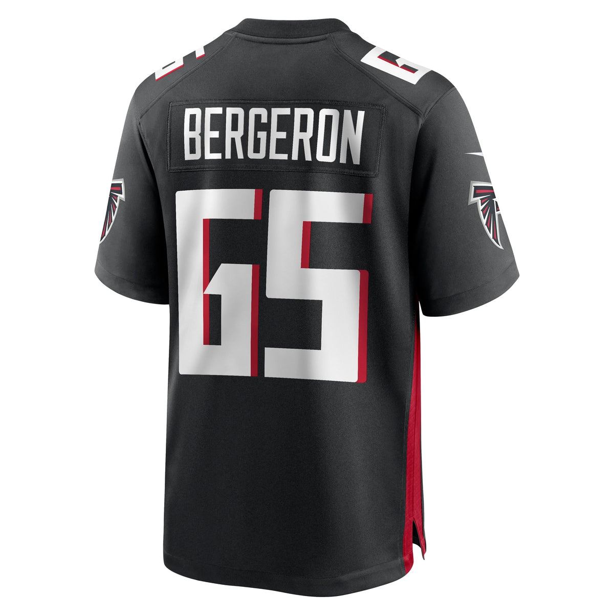 Matthew Bergeron Atlanta Falcons Nike Team Game Jersey -  Black