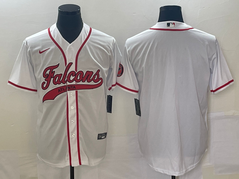 Men's Atlanta Falcons White Blank Jersey1