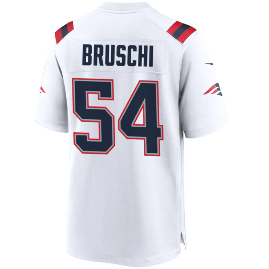 #54 Tedy Bruschi Player NE.Patriots White Game Football Jerseys
