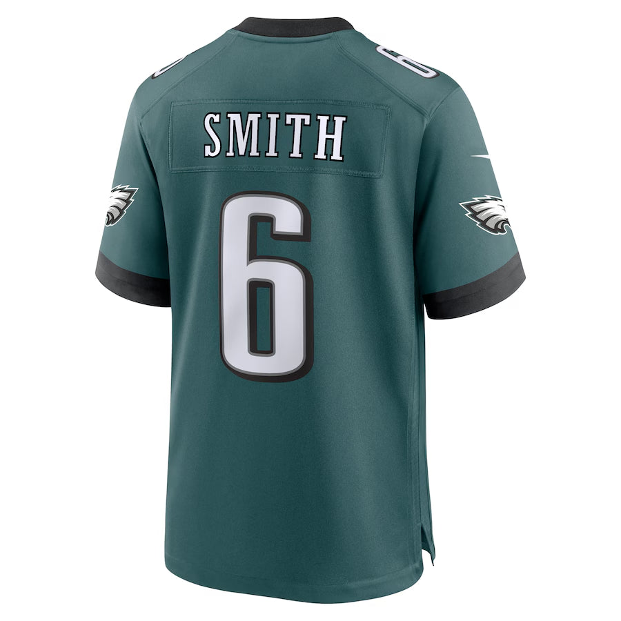 Men's Philadelphia Eagles DeVonta Smith Nike Midnight Green Super Bowl LIX Game Player Jersey