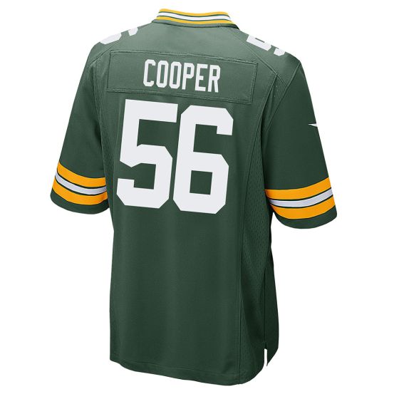 GB.Packers #56 Edgerrin Cooper Player Green Home Game Football Jerseys