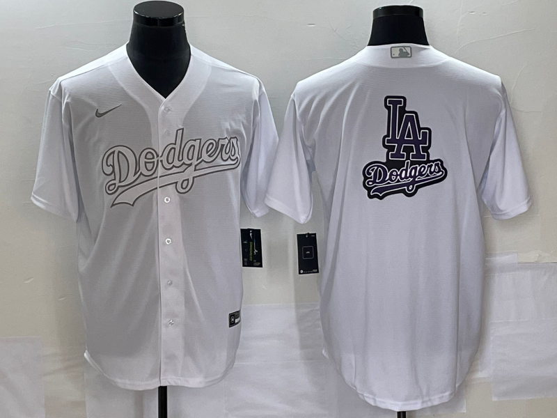Men's Los Angeles Dodgers White Replica Game Jersey1