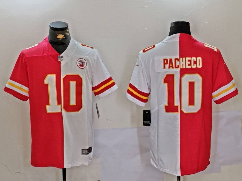 Men's Kansas City Chiefs Isiah Pacheco #10 Red/White Game Player Jersey1