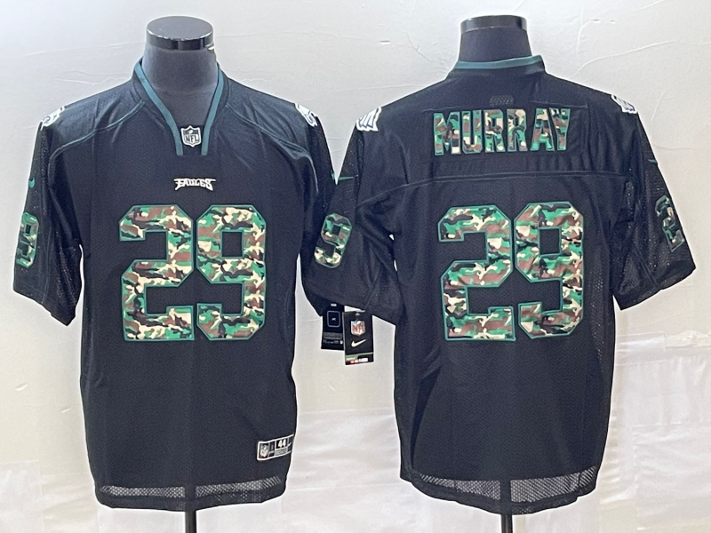 Men's Philadelphia Eagles DeMarco Murray #29 Black Player Game Jersey1