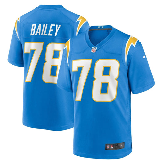 Zack Bailey Los Angeles Chargers Nike   Game Jersey - Powder Blue