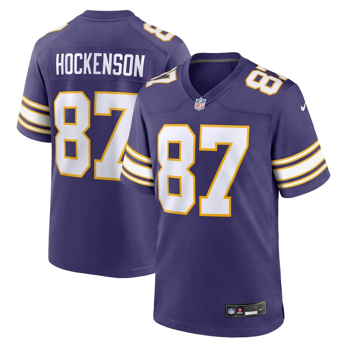 T.J. Hockenson Minnesota Vikings Nike Classic   Game Jersey - Purple