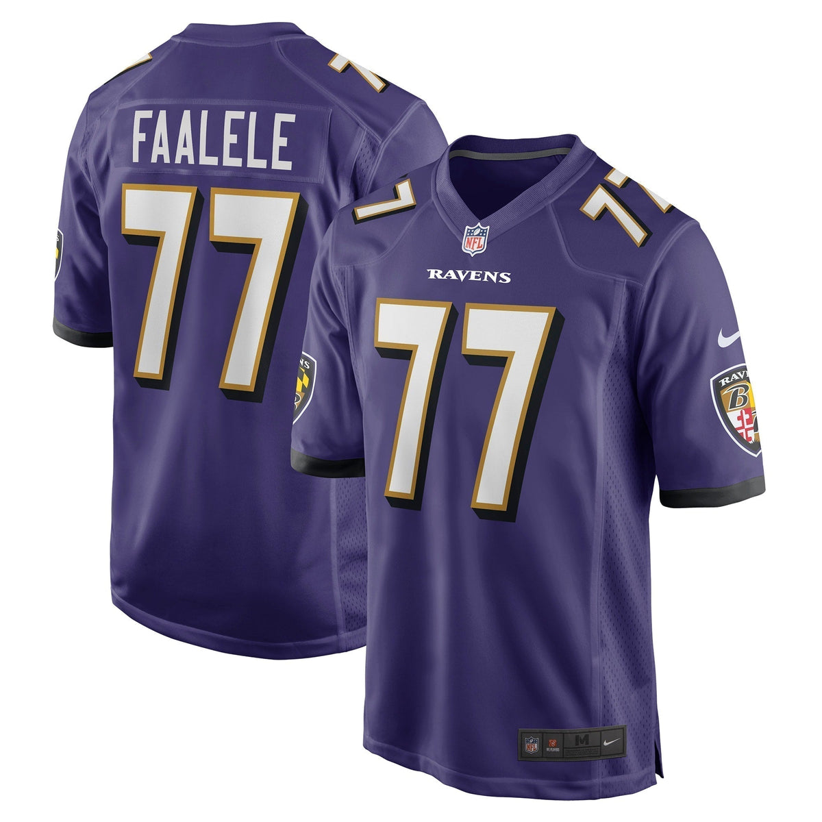 Daniel Faalele Baltimore Ravens Nike   Game Jersey - Purple