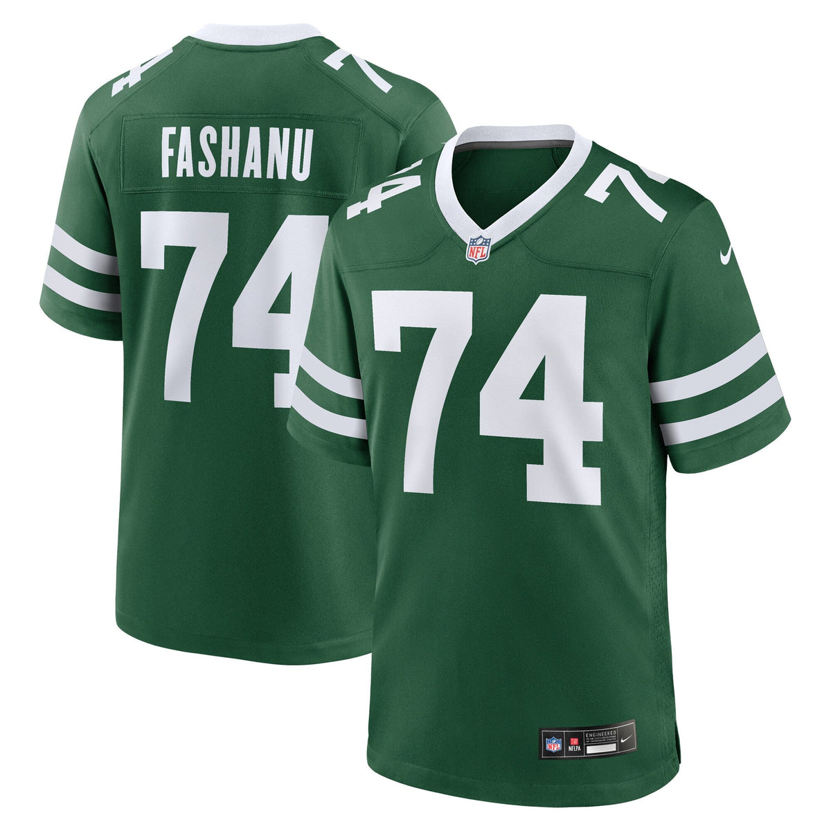 Olu Fashanu New York Jets Nike 2024 NFL Draft First Round Pick   Game Jersey - Gotham Green