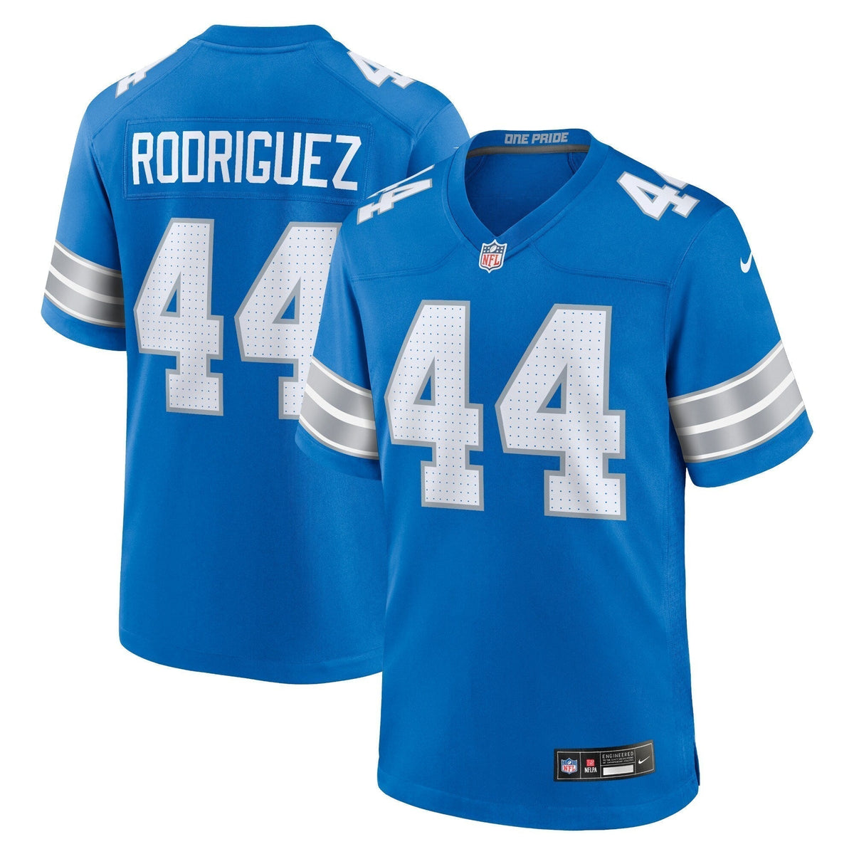 Malcolm Rodriguez Detroit Lions Nike Game Jersey - Blue