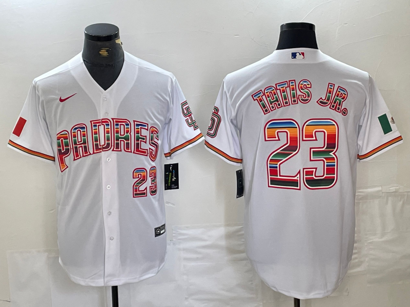Men's San Diego Padres Fernando Tatis Jr. #23 White Limited Player Jersey1