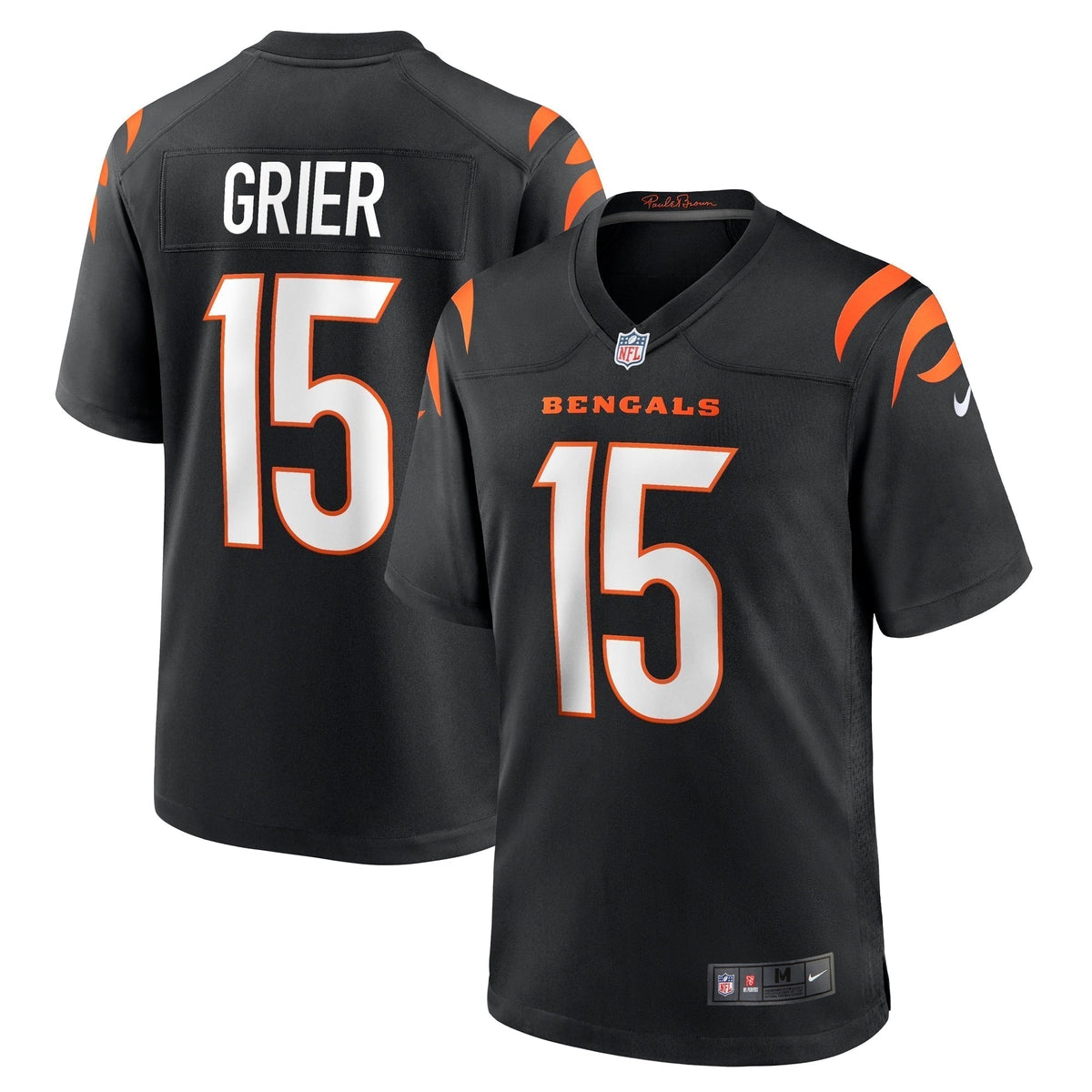Will Grier Cincinnati Bengals Nike Team Game Jersey -  Black
