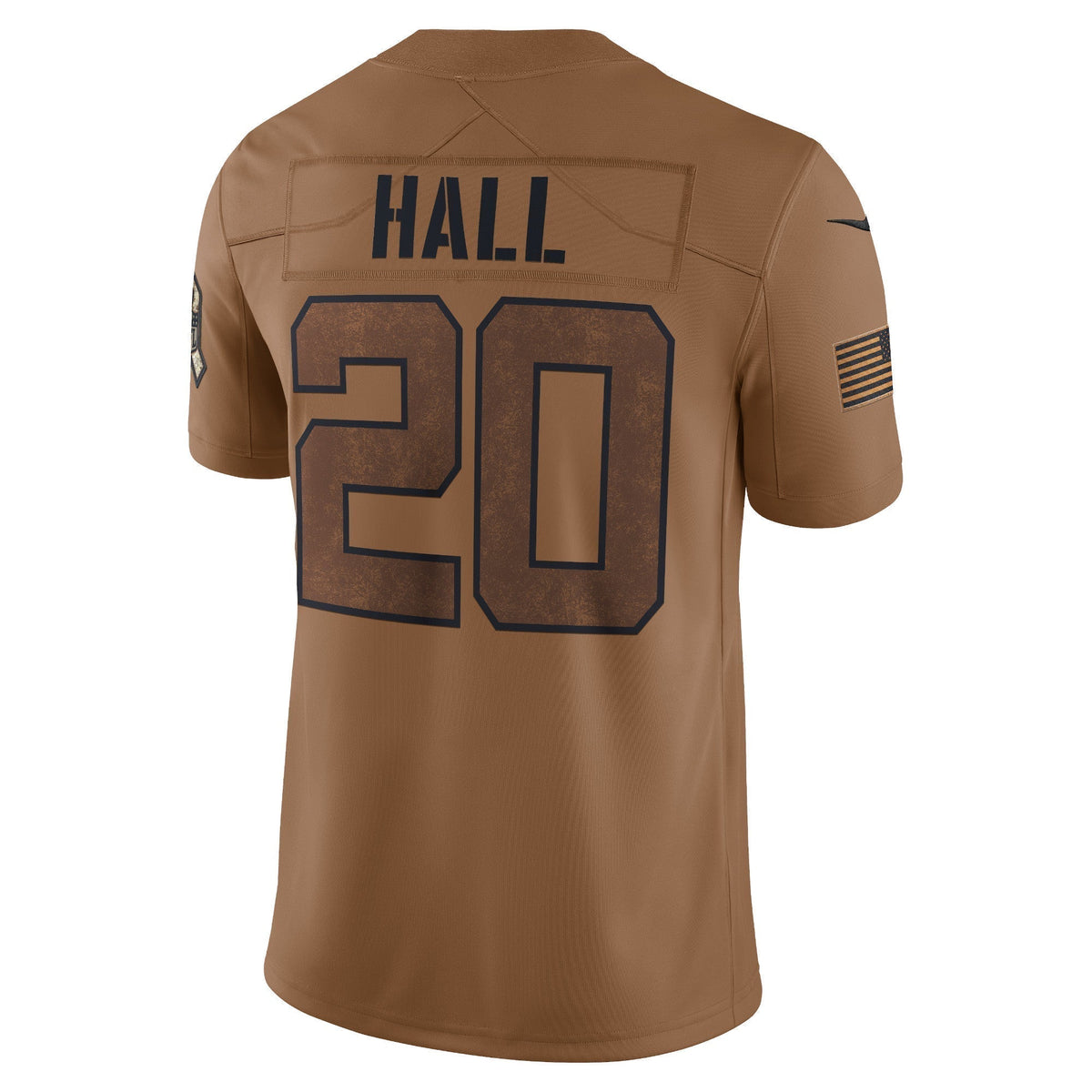 Breece Hall New York Jets Nike Salute To Service Limited Jersey - Brown