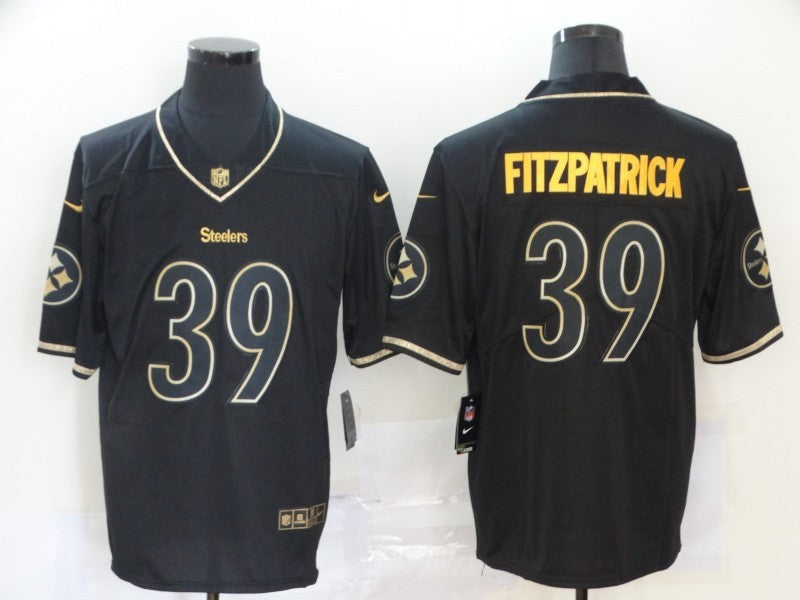 Men's Pittsburgh Steelers Minkah Fitzpatrick #39 Black Player Jersey1