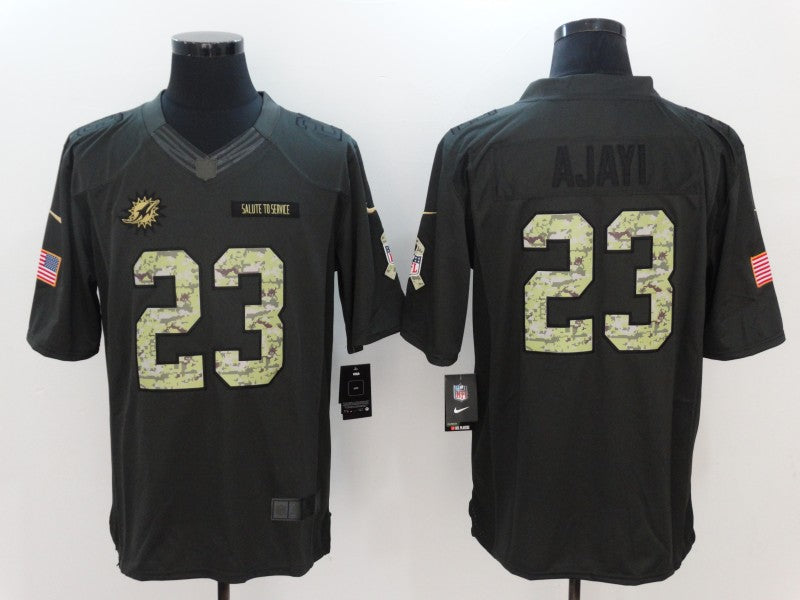 Men's Miami Dolphins Jay Ajayi #23 Black Game Player Jersey1