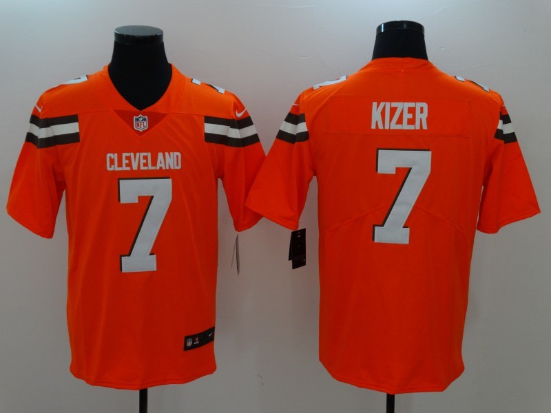 Men's Cleveland Browns DeShone Kizer #7 Orange Game Jersey1