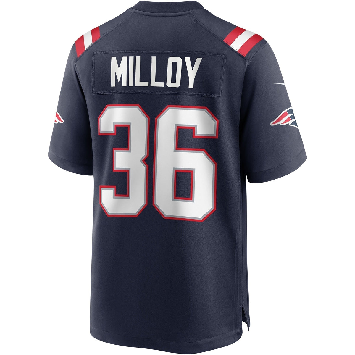 Lawyer Milloy New England Patriots Nike Game Retired   Jersey - Navy