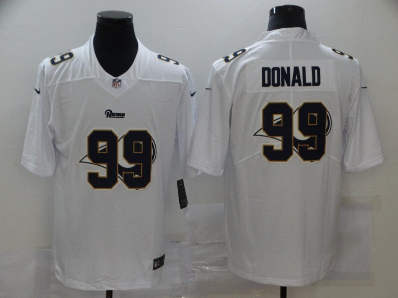 Men's Los Angeles Rams Aaron Donald #99 White Player Game Jersey1
