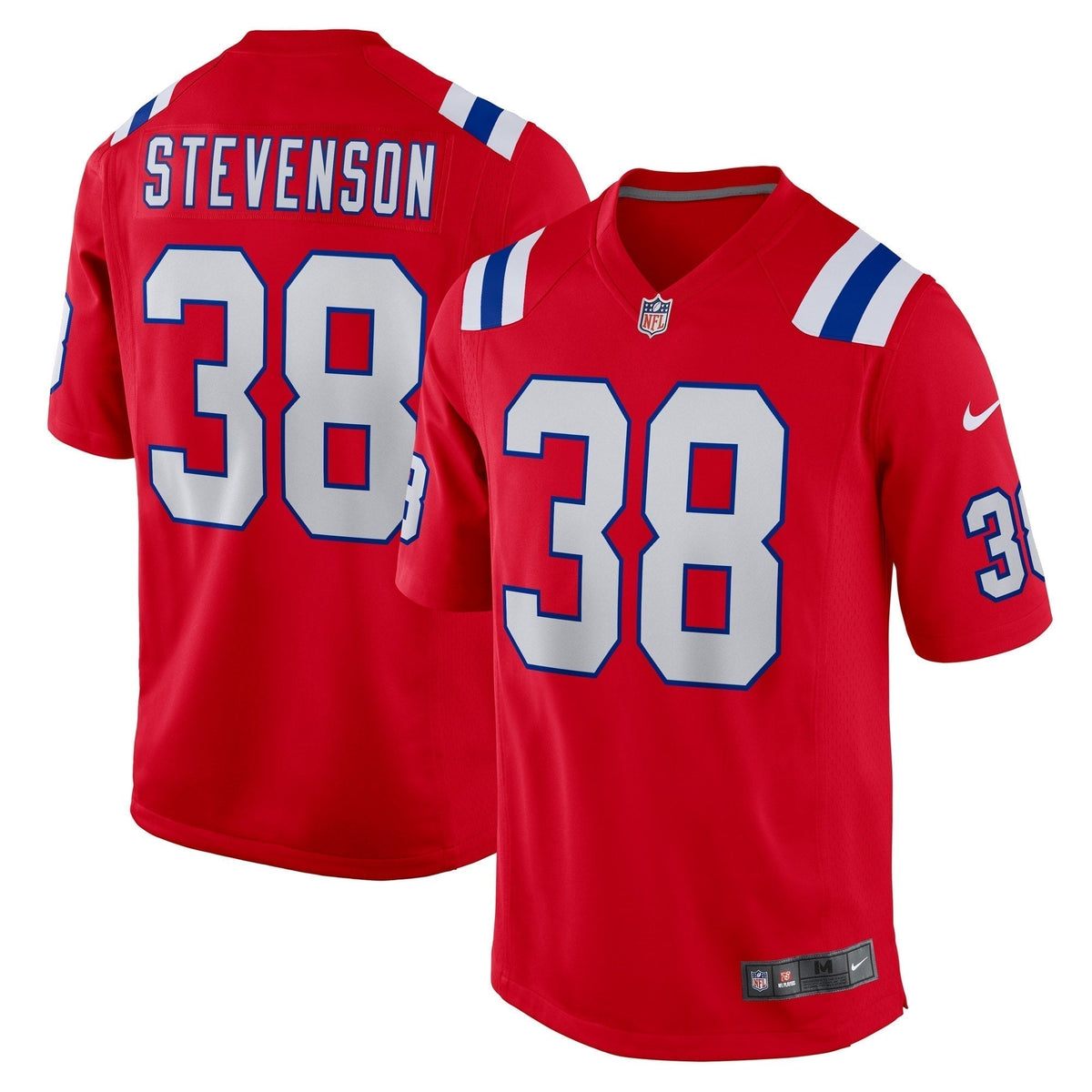 Rhamondre Stevenson New England Patriots Nike Alternate Game   Jersey - Red