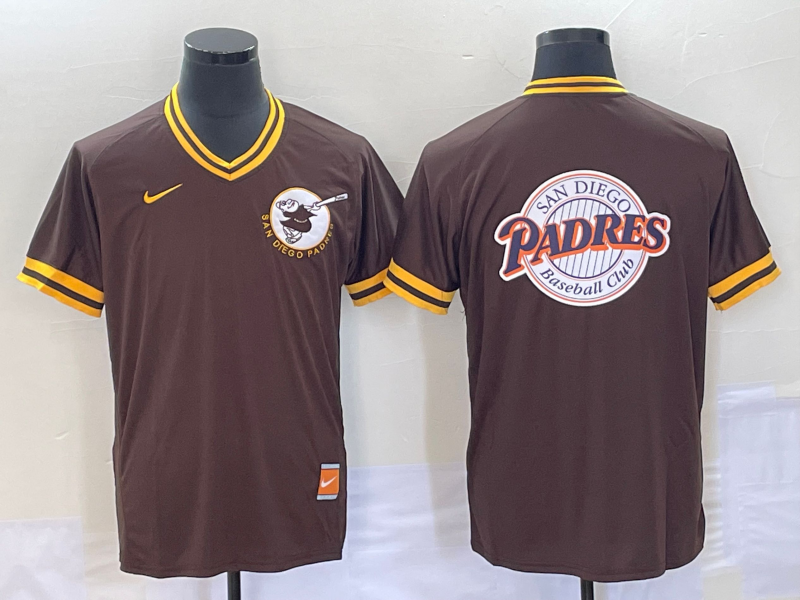 Men's San Diego Padres Brown Cooperstown Collection Player Jersey1