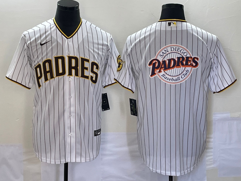 Men's San Diego Padres White Home Replica Player Jersey1