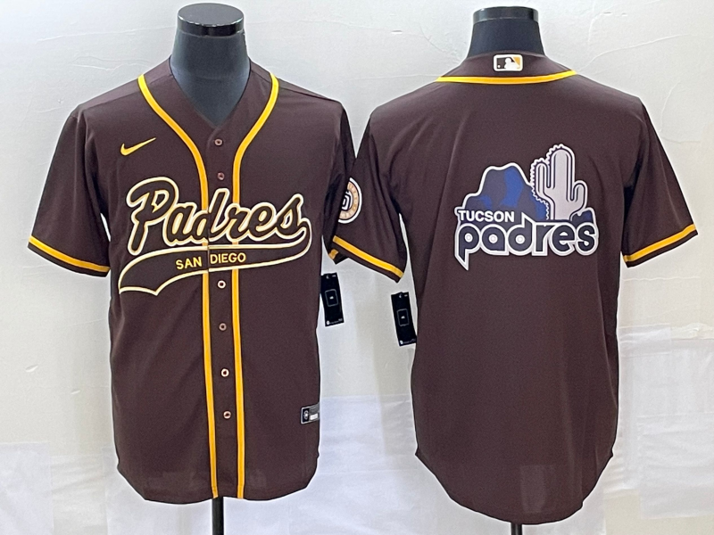 Men's San Diego Padres Brown Replica Team Jersey1 Joint Edition