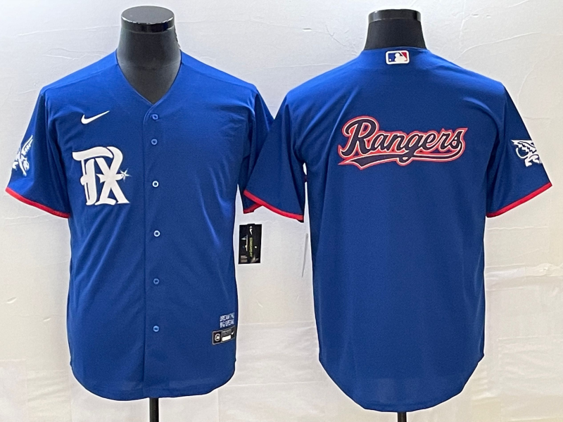 Men's Texas Rangers Royal Replica Team Jersey1